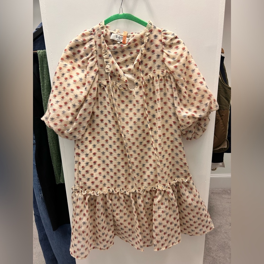Sea New York Virgin Wool Floral Dress